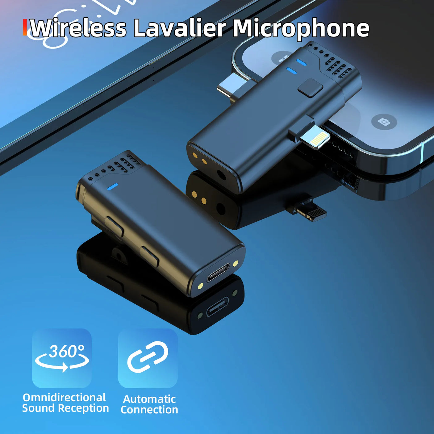 Microphone Sans Fil 2.4G MW-16 avec Boîtier de Charge – Pour Téléphone et Caméra
