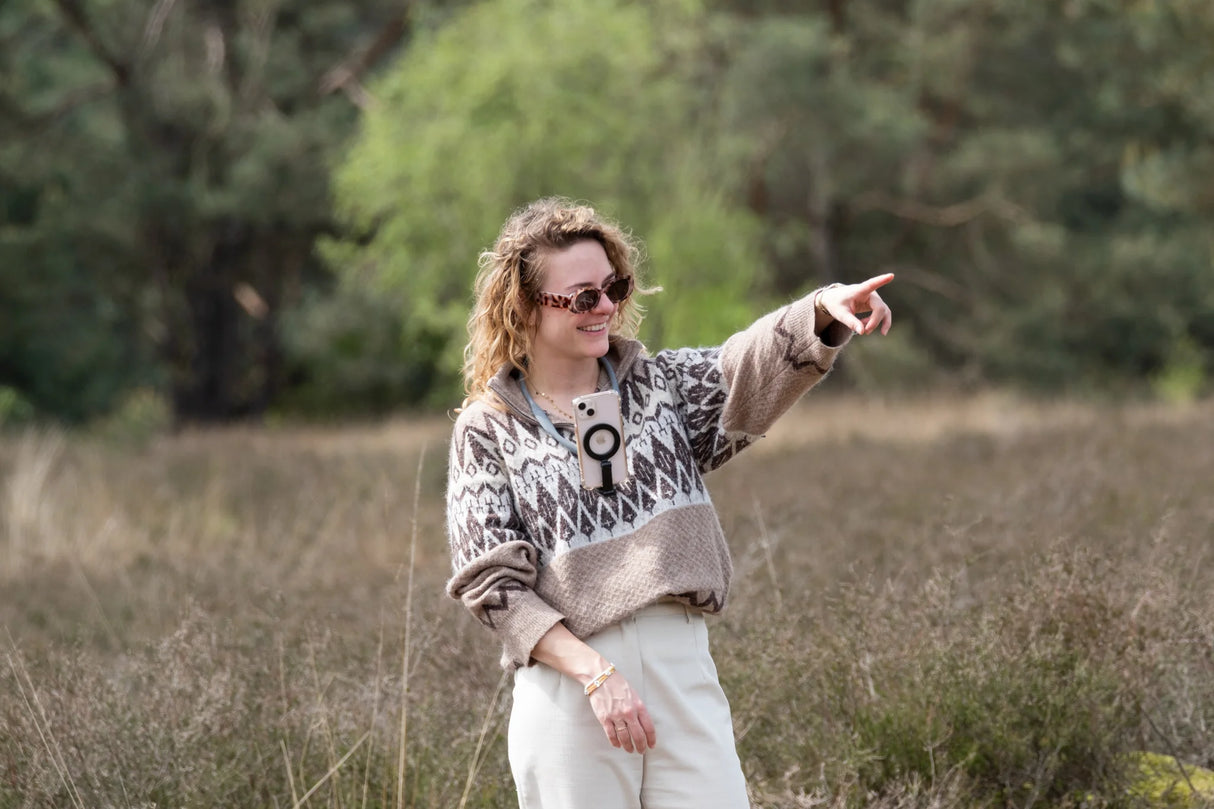 Support Magnétique de Cou pour Smartphone – Telesin, Compatible iPhone & Android