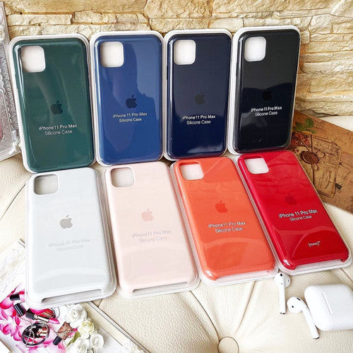 Coque en Silicone liquide gelée pour iPhone 7, 8, plus, XR, XS, MAX
