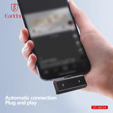 Microphone Sans Fil Earldom ET-MC14 avec Boîtier de Charge Type C et Iphone