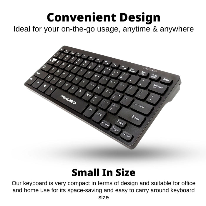Clavier et Souris Sans Fil Mikuso 2.4GHz – Compact & Léger