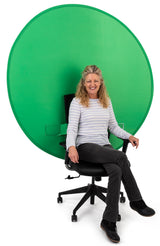 Fond Vert Rond 140 cm pour Chaise – Green Screen Chroma Key