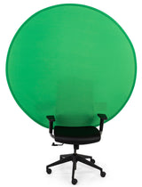 Fond Vert Rond 140 cm pour Chaise – Green Screen Chroma Key