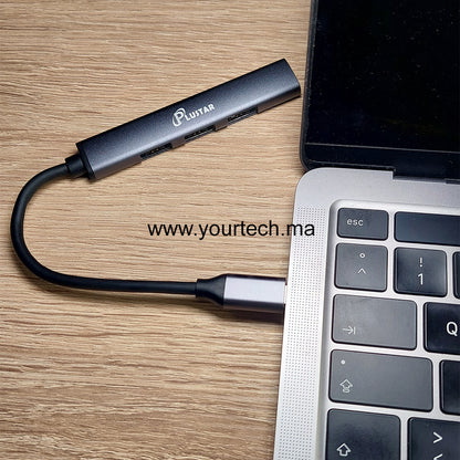Plustar HUB-101: Hub USB 4-en-1 Premium