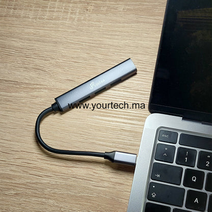 Plustar HUB-101: Hub USB 4-en-1 Premium