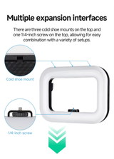 Ring Light RGB E-30 Rechargeable avec Support Téléphone
