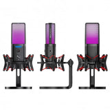 Microphone USB à Condensateur RGB Double Mode Streaming & Gaming