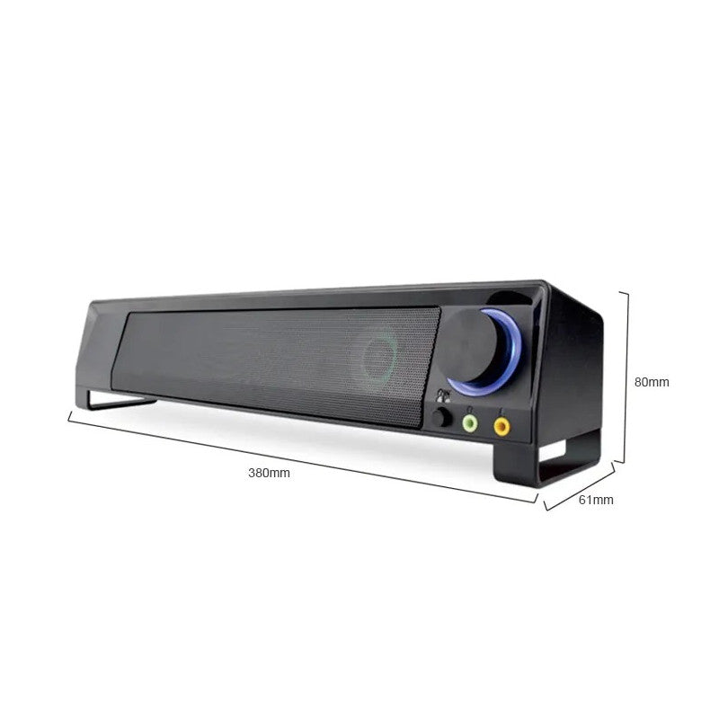 Barre de Son Kisonli X2 – Son Stéréo pour Ordinateur et TV LED