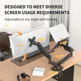 Support Double Écran & PC Portable 13-32" Bras à Ressort Gaz