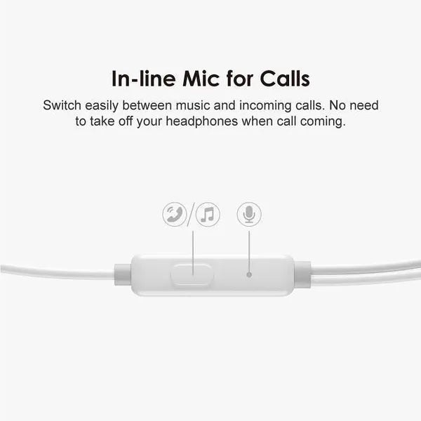 Oraimo Halo 2S Casque In-Ear Filaire Half-In-Ear – Son Légendaire et Confort Ergonomique