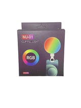 Lampe Selfie RGB MJ-01 à Clip Rechargeable pour Smartphone