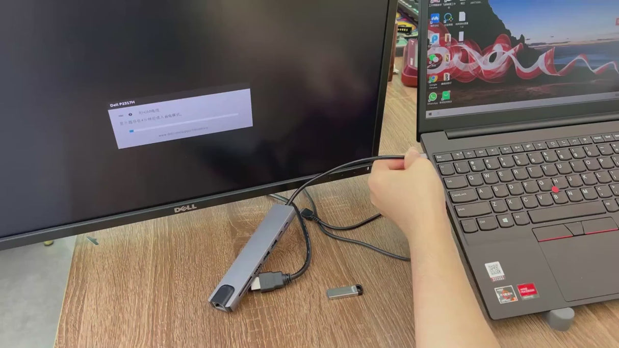 Station d'accueil Thunderbolt 3 avec Hub USB-C 8-en-1 et Sortie 4K