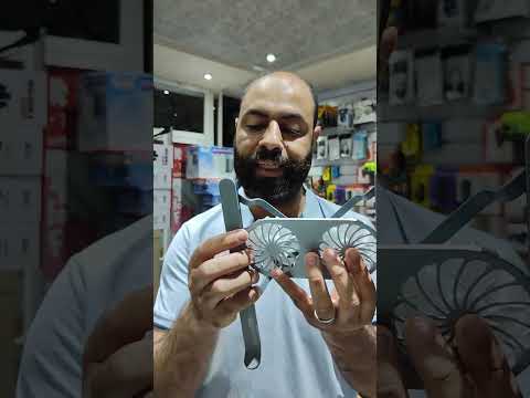 Support pour Ordinateur Portable avec Ventilateur – Refroidissement Silencieux, Pliable & Réglable – Aluminium  11"-16"