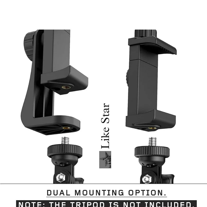 Support Téléphone pour Trépied – Rotation 360° et Fixation Universelle