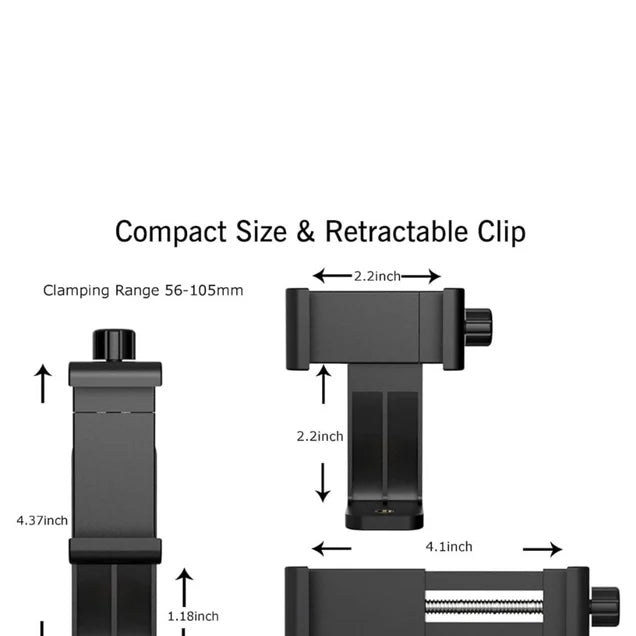 Support Téléphone pour Trépied – Rotation 360° et Fixation Universelle