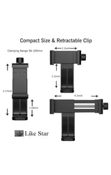 Support Téléphone pour Trépied – Rotation 360° et Fixation Universelle