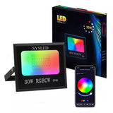 Projecteur LED WiFi Tuya 30W RGBCW IP66 Contrôle SmartLife