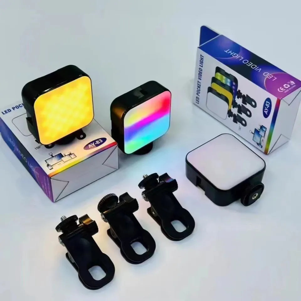 Torche AY-83 LED Pocket Video Light – Éclairage de Poche Professionnel pour Créateurs de Contenu
