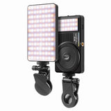 Lampe LED M19 Double Face pour Caméra & Smartphone – Rechargeable 3000mAh, Température 2500-9000K, Aimantée & Portable