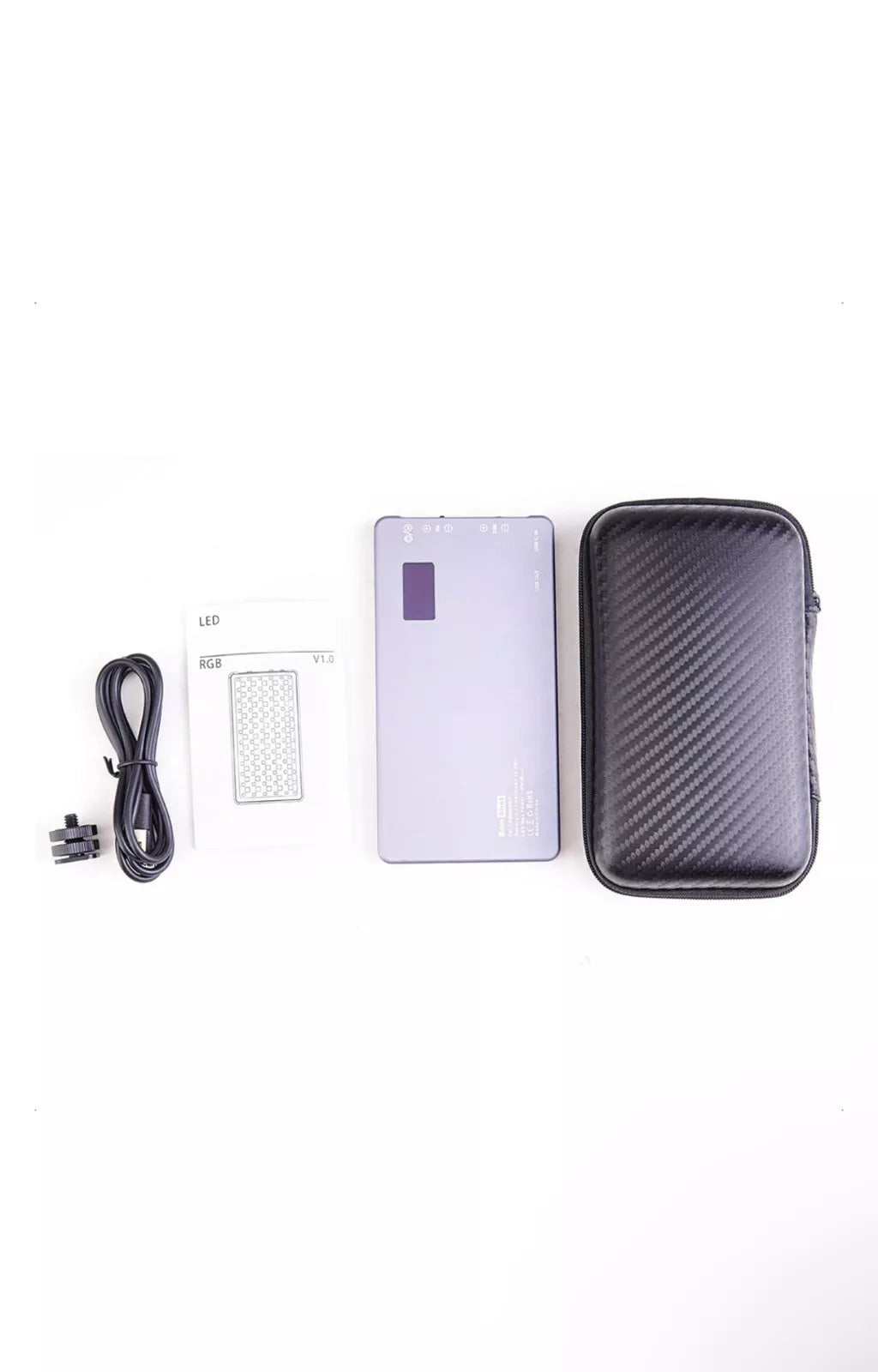 Lumière Vidéo RGB Portable 4000mAh – Éclairage LED Dimmable 2500K-9900K (LR135)