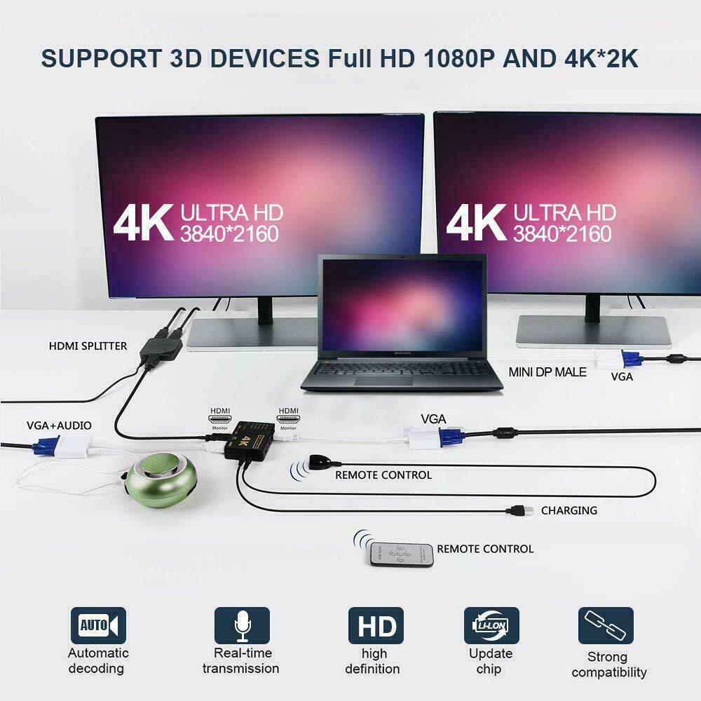 تحويل HDMI 5/1 تعزيز إشارة 4K حماية التلفاز