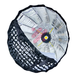 Kit Lumière Vidéo LED 500W avec Softbox Parabolique 90 cm + Trépied 2.6 m