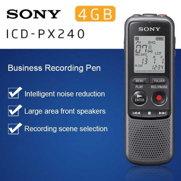 Enregistreur Vocal Numérique Sony ICD-PX240 4 Go