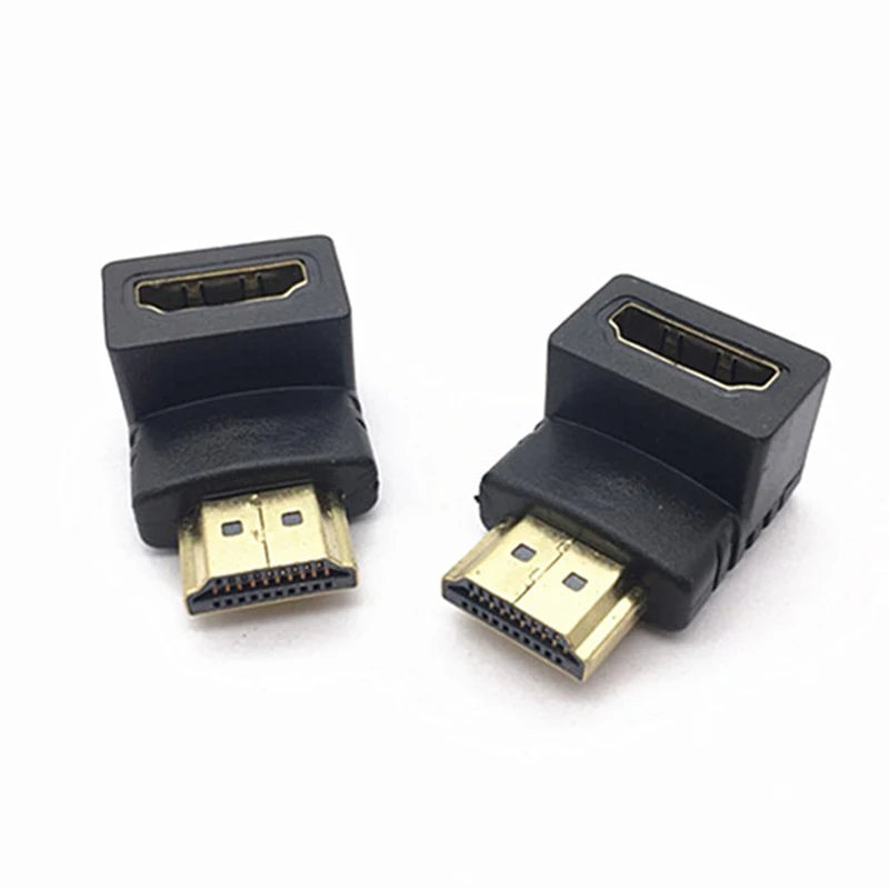 Adaptateur HDMI mâle vers femelle, connecteur résistant à 90 degrés