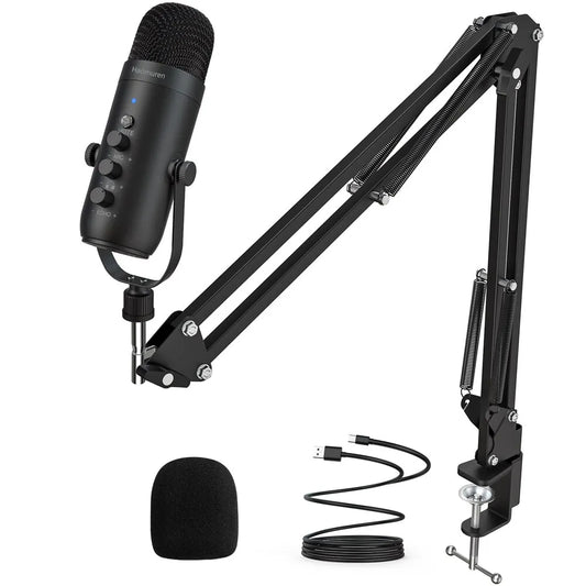 Kit de microphone studio professionnel USB à condensateur cardioïde