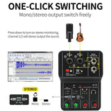 Carte son Mixeur Portable professionnel Q-12 avec phantom 48V