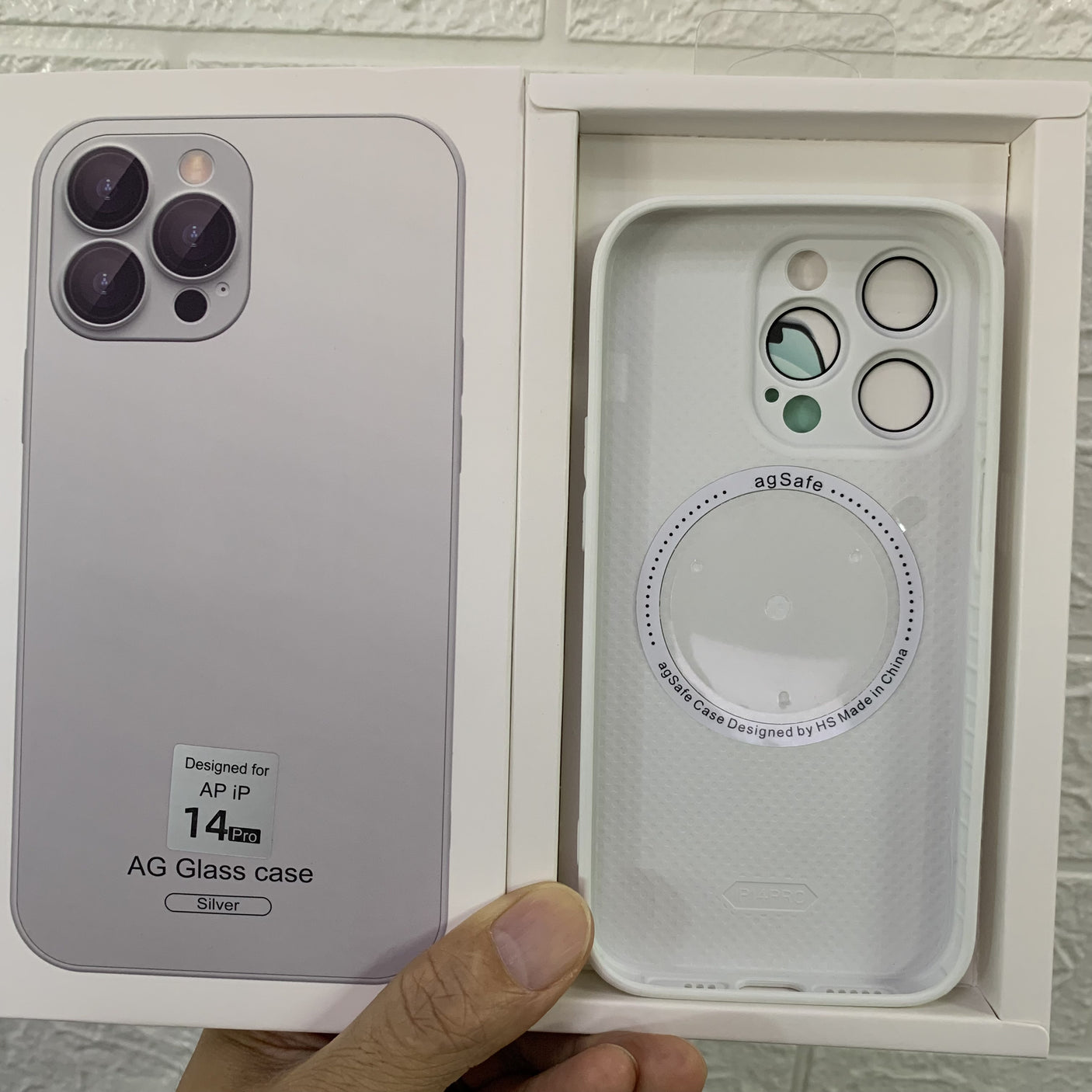 Coque en silicone avec MagSafe pour iPhone 11, 12, 13 et 14 Pro Max - Verre dépoli