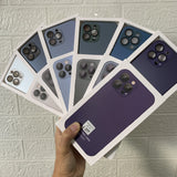 Coque en silicone avec MagSafe pour iPhone 11, 12, 13 et 14 Pro Max - Verre dépoli