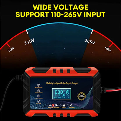 Chargeur de batterie de voiture avec écran LCD