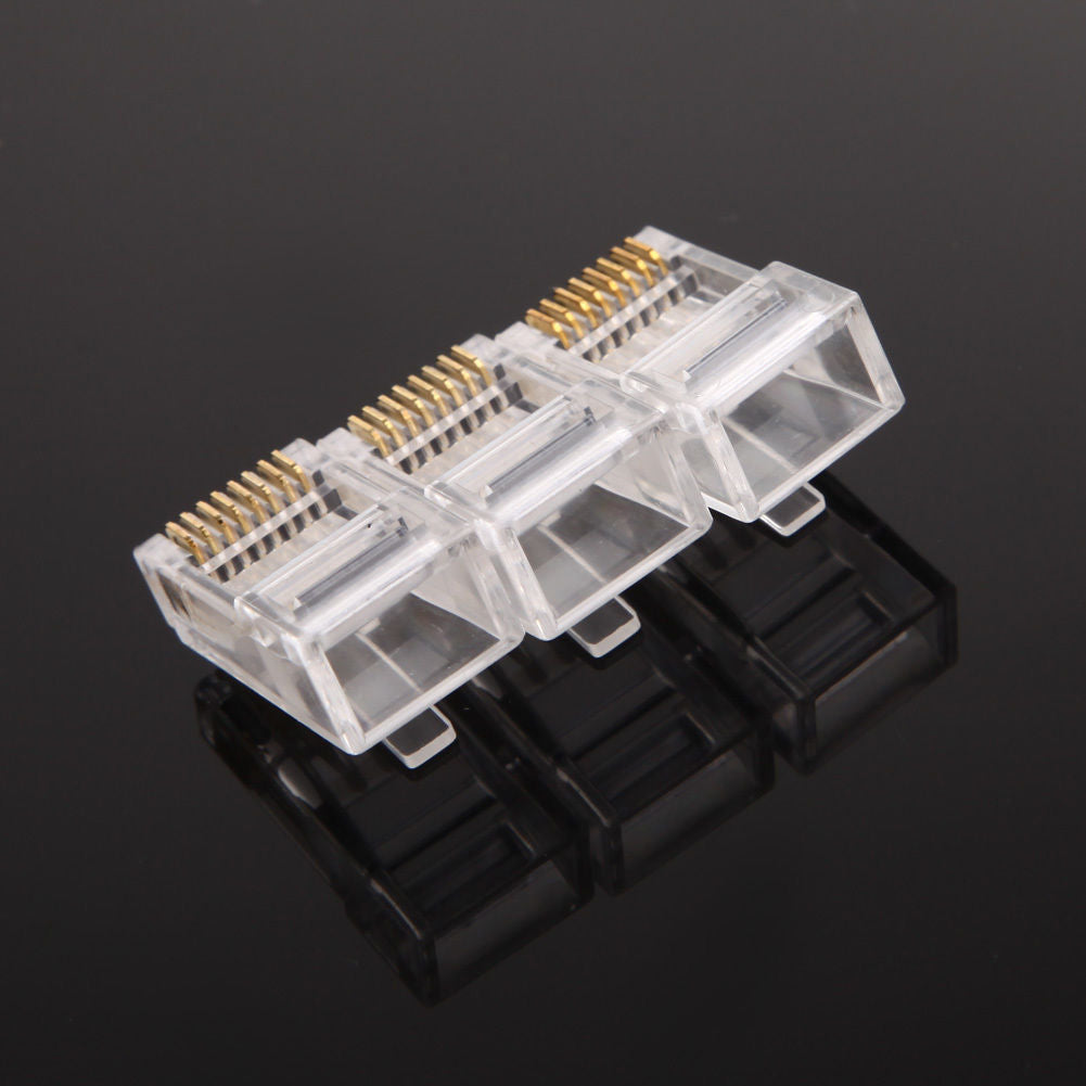 100 pièces RJ45 connecteur de réseau de prise modulaire pour UTP Cat5