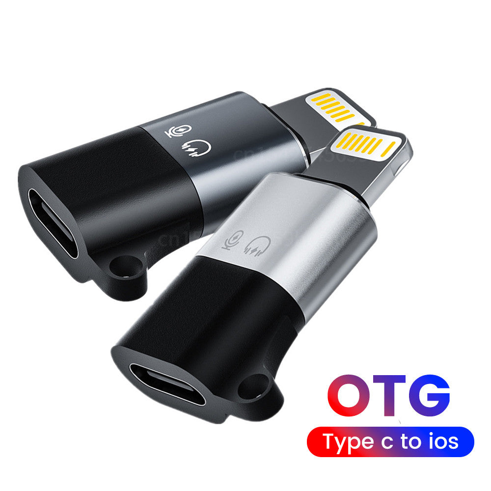 Adaptateur charge rapide OTG - Connecteur USB C femelle vers mâle pour iPhone