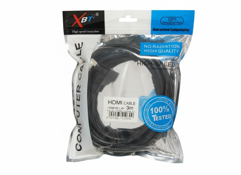 Câble HDMI vers HDMI Coudé à 90 Degrés - 3m Haute Vitesse 1.4