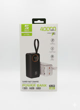Power Bank LOZA 40000mAh 22.5W Fast Charge avec câbles intégrés