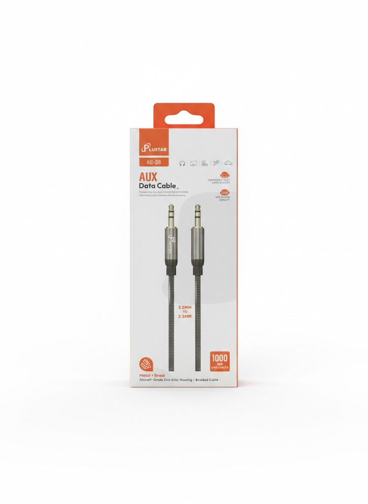 Plustar AU-06 Câble Audio Jack 3.5mm Deepbass AC-320 Haute Fidélité