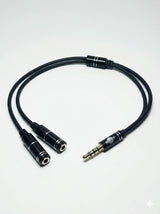 Adaptateur Jack 6.35mm Mono vers Double RCA Femelle