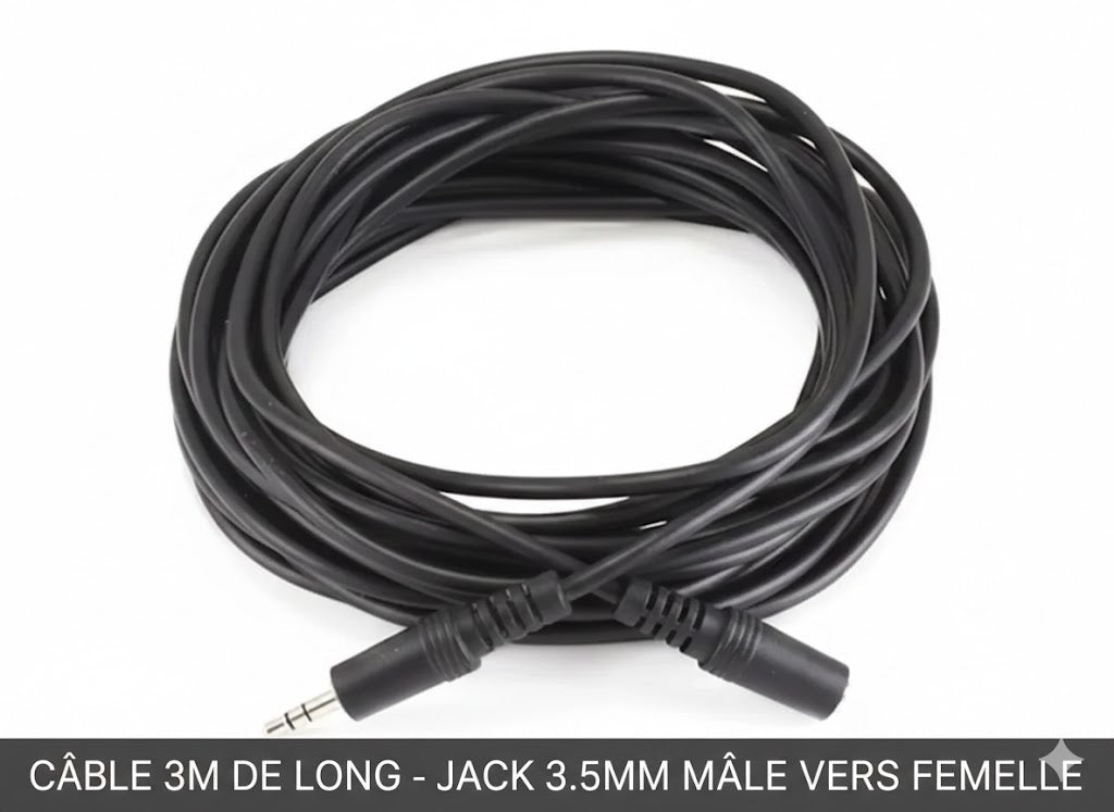 Adaptateur Jack 3.5mm Male vers 2.5mm Femelle Ultra-Compact 3M