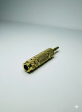 Adaptateur Audio Jack 3.5mm Femelle vers 6.35mm Male Dore