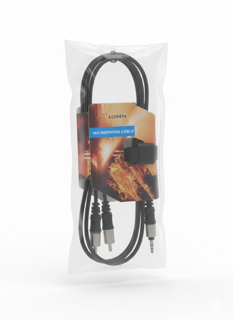 Câble Audio Stéréo Jack 3.5mm vers 2 RCA Mâles