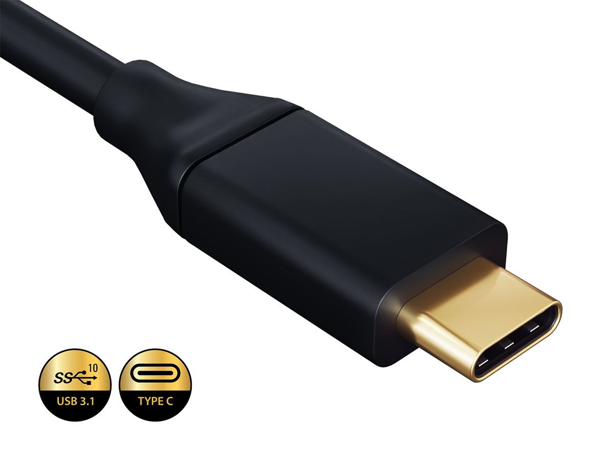 Câble USB 3.1 Type C vers HDMI 4K - 1m (Mâle à Mâle) Noir
