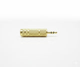 Adaptateur Audio Jack 3.5mm Femelle vers 6.35mm Male Dore