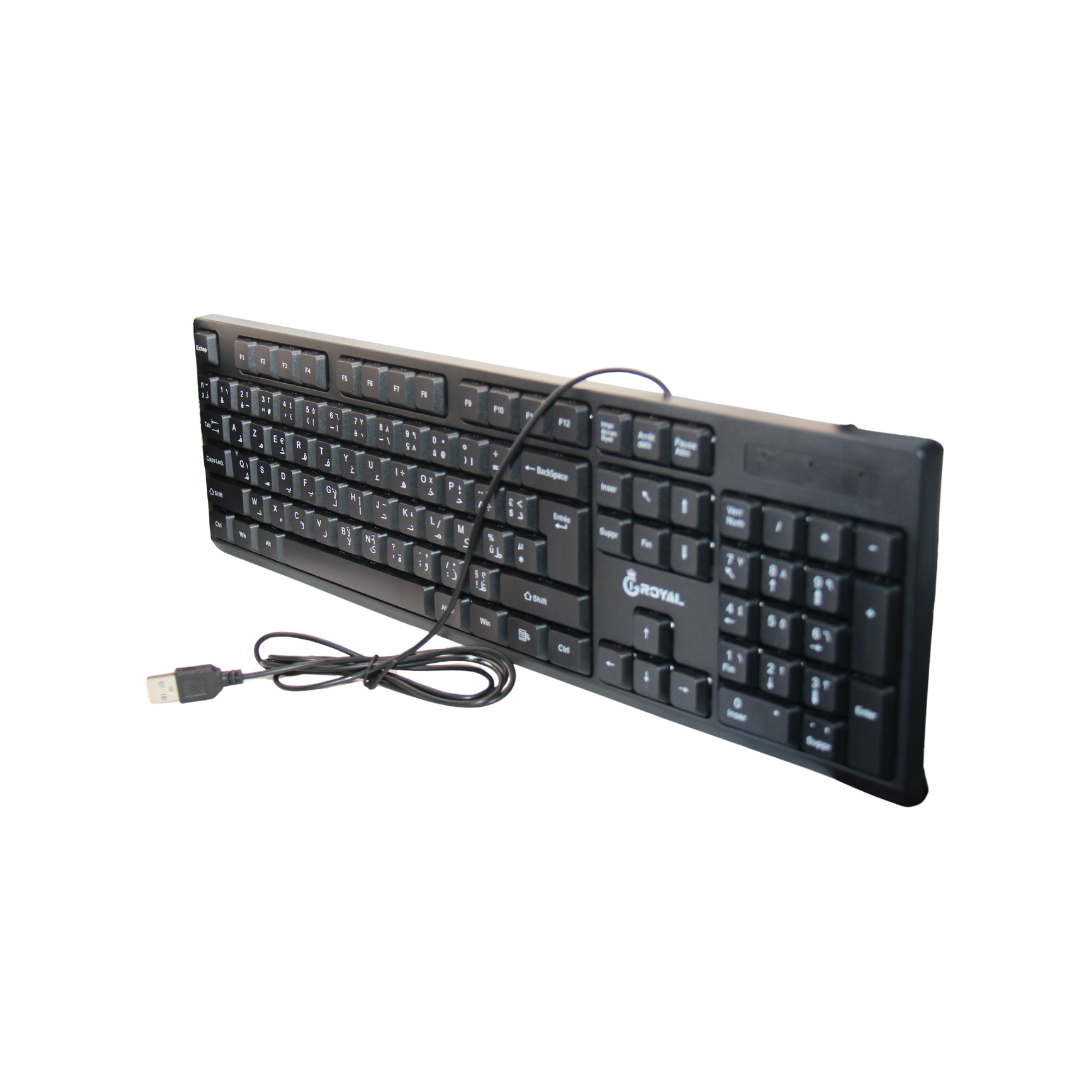 Clavier Filaire USB KB-039U – 104 Touches – Noir
