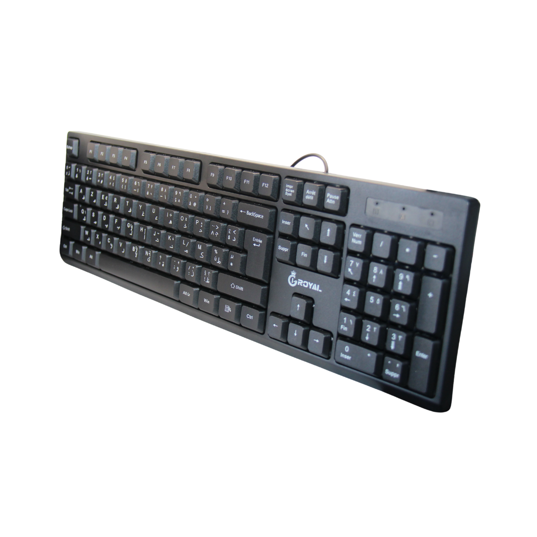 Clavier Filaire USB KB-039U – 104 Touches – Noir