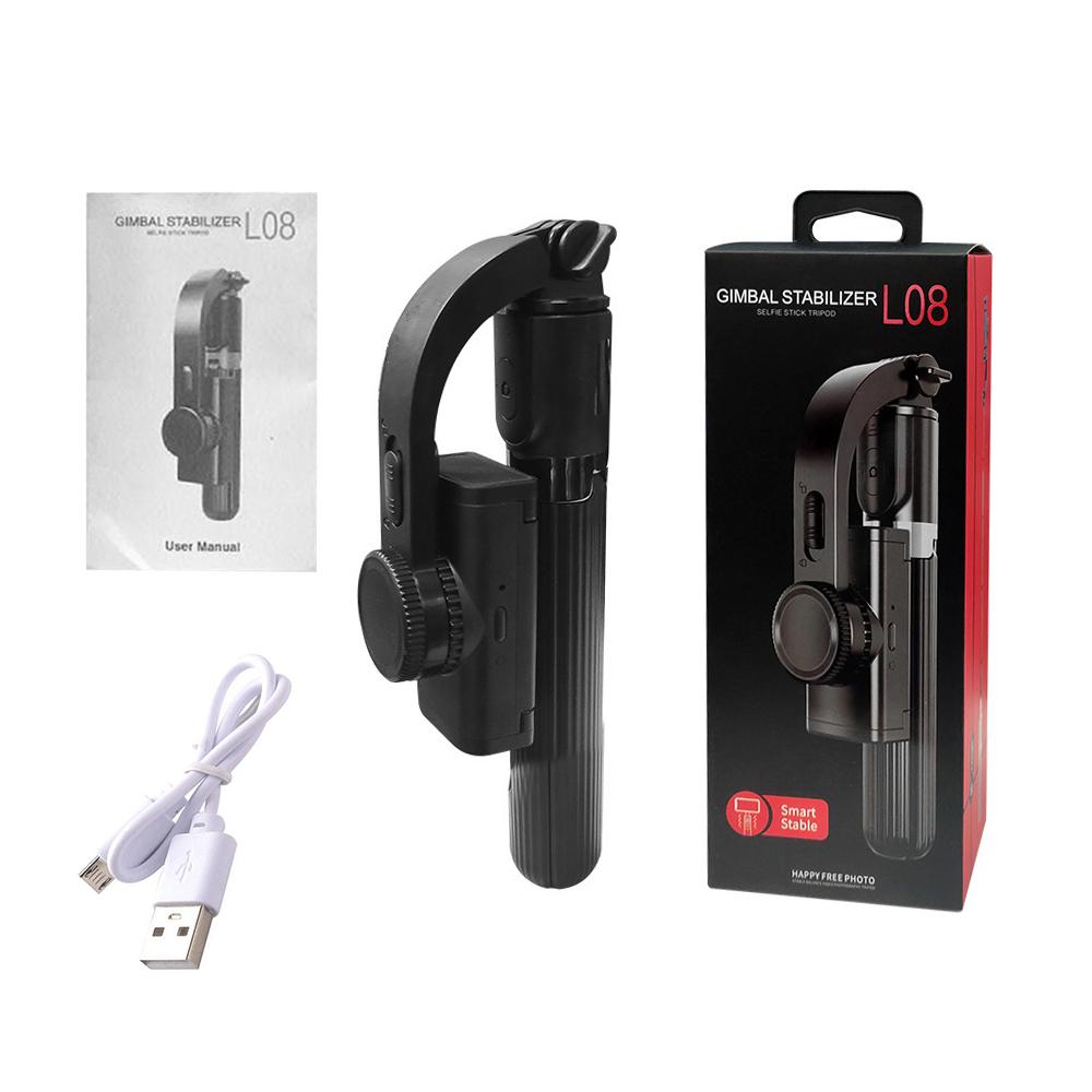 STICK SELFIE AVEC STABILISATEUR GIMBAL ET SUPPORT DE TRÉPIED L08
