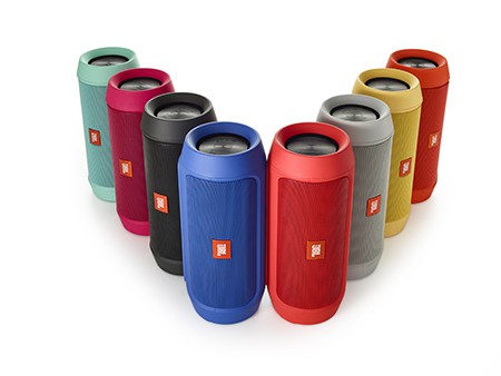 JBL Charge 2+ Enceinte Stéréo Bluetooth Sans Fil Anti-Pulvérisation avec Batterie Rechargeable pour Smartphones