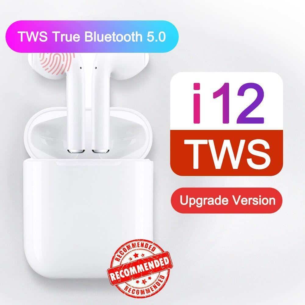 i12 TWS (Upgrade Version) Wireless Bluetooth Earpod version 2020 (Original)