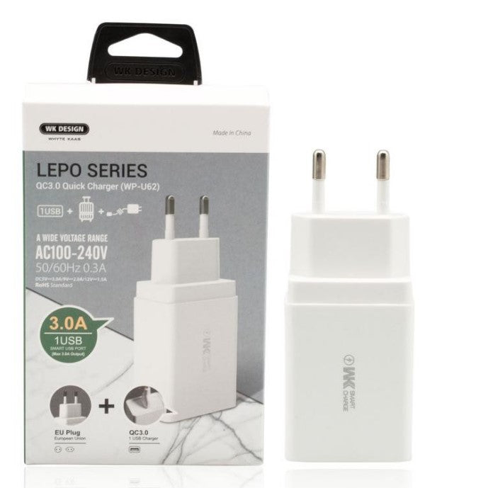 شاحن محول ريميكس WK بسيط USB 3.0 سلسلة ليبو WP-U52